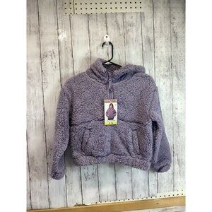 Tomato girl Modetta fleece hoodie size S 7/8 lavender color
